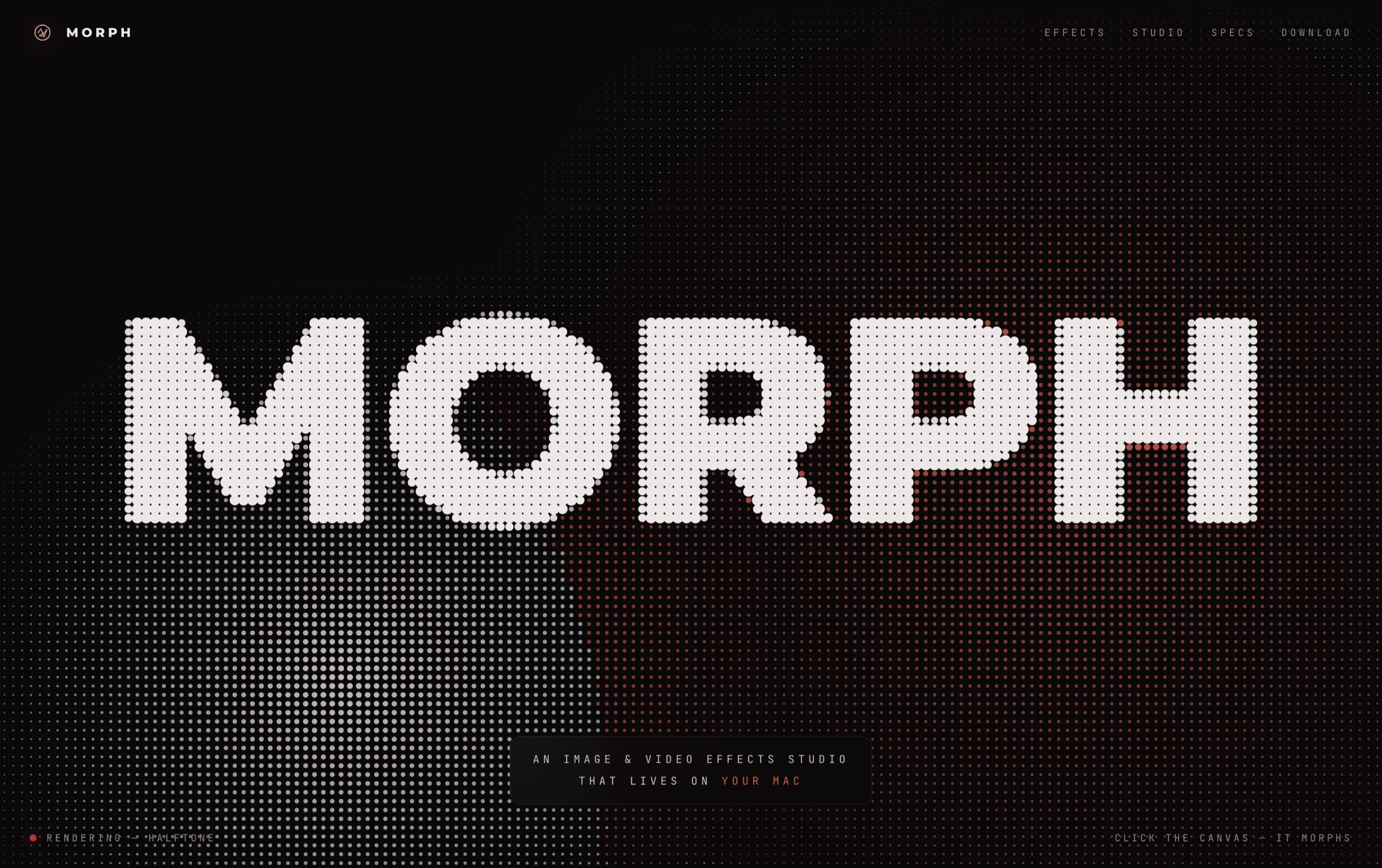 MORPH — an image and video effects studio
