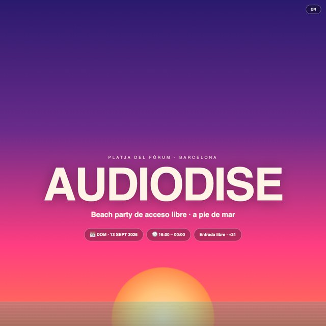 AUDIODISE website by StudioMorphik