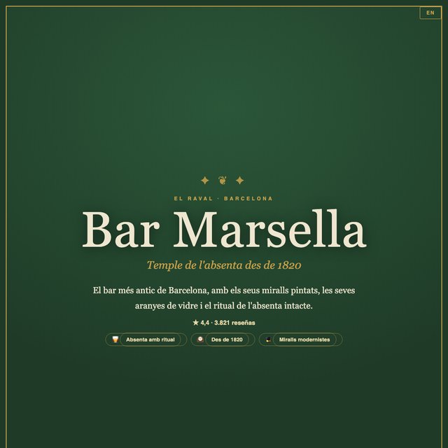 Bar Marsella website by StudioMorphik