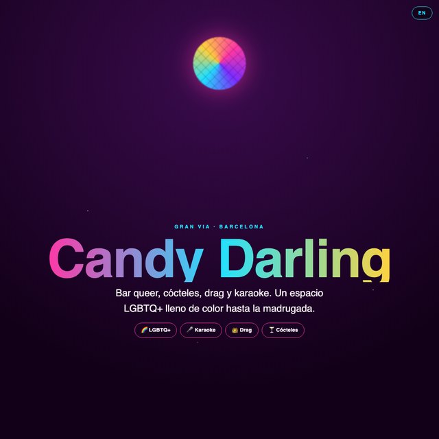 Candy Darling website by StudioMorphik