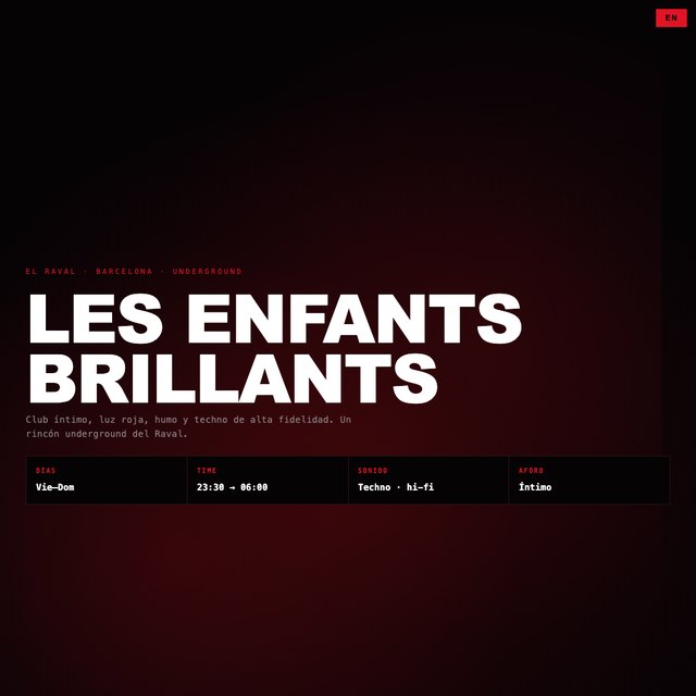 Les Enfants Brillants website by StudioMorphik