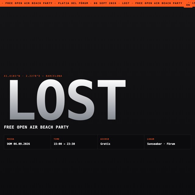 LOST website by StudioMorphik