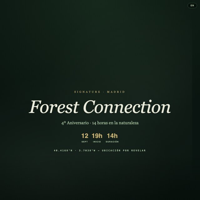 Forest Connection (Signature) website by StudioMorphik