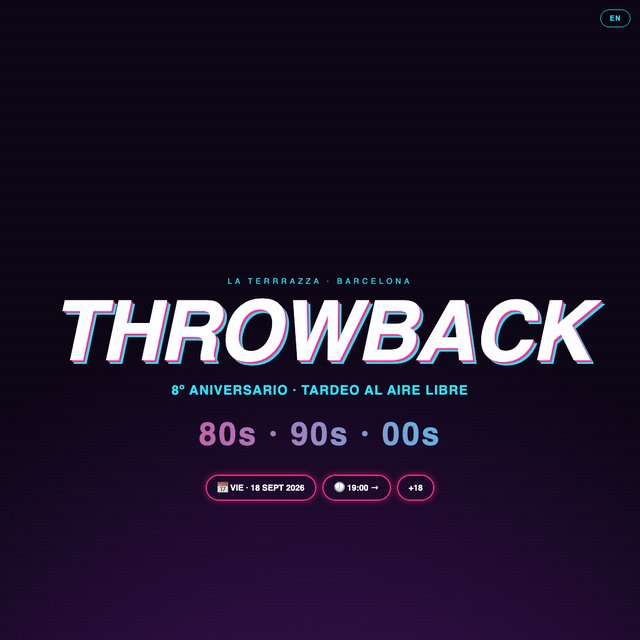 Throwback website by StudioMorphik