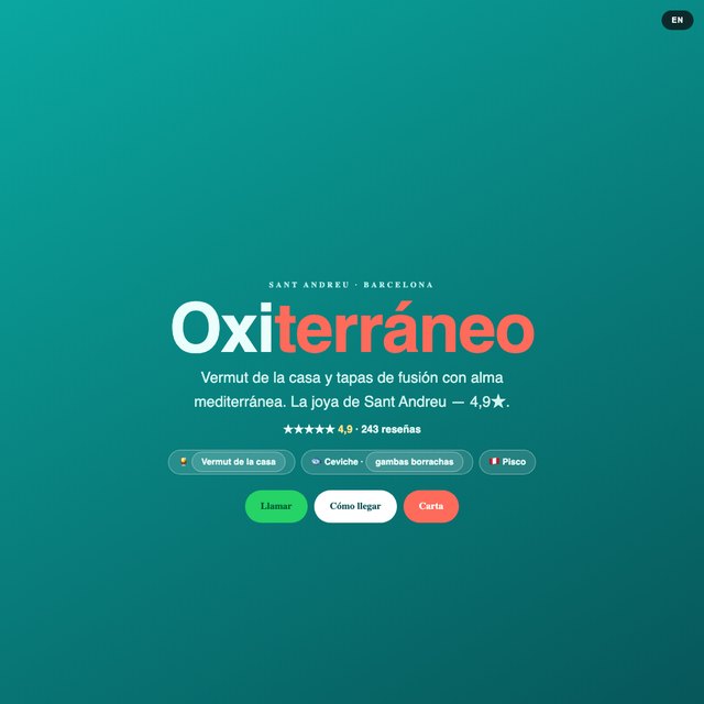 Vermuteria Oxiterráneo website by StudioMorphik