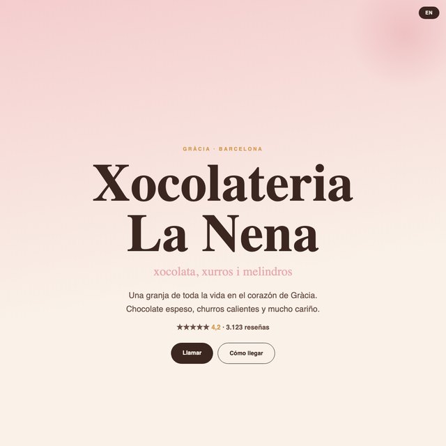 Xocolateria La Nena website by StudioMorphik