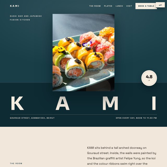 KAMI Experience website by StudioMorphik