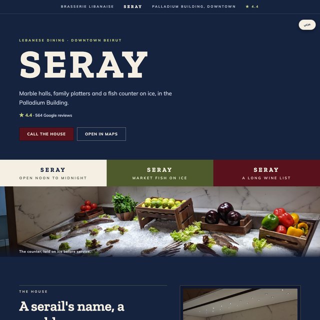 Seray website by StudioMorphik