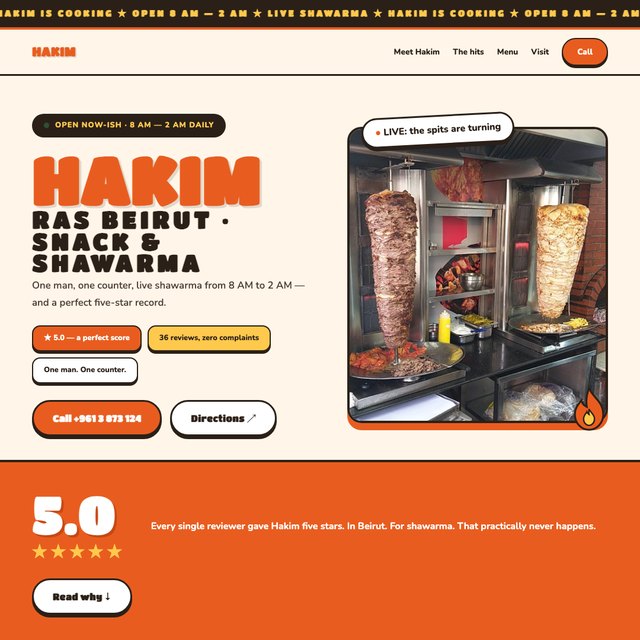 Hakim Beirut website by StudioMorphik