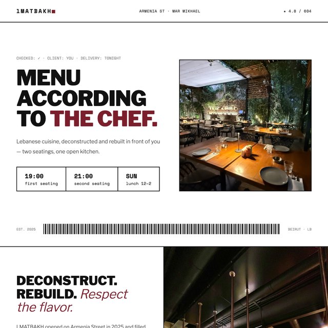 LMATBAKH website by StudioMorphik