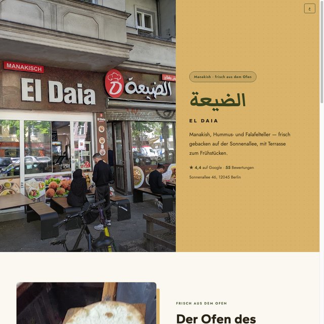 El Daia website by StudioMorphik