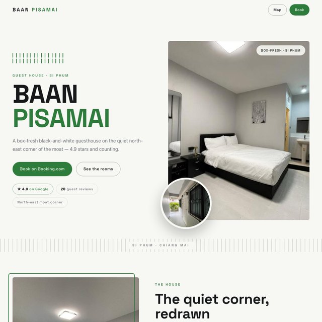 Baan Pisamai website by StudioMorphik