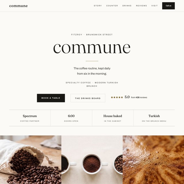 Commune website by StudioMorphik