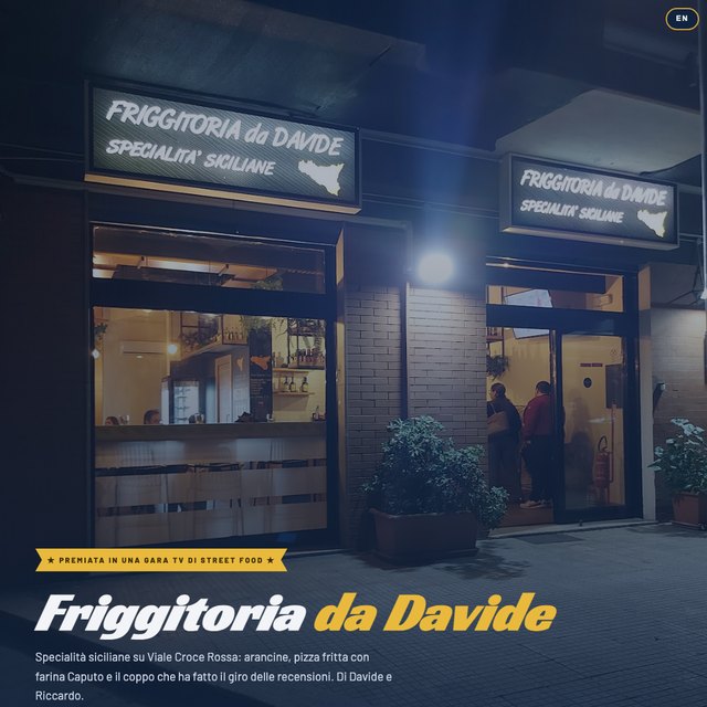Friggitoria da Davide website by StudioMorphik