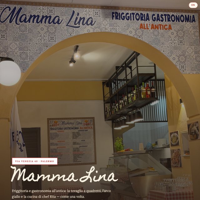 Mamma Lina — Friggitoria Gastronomia website by StudioMorphik