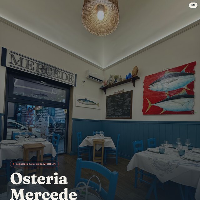 Osteria Mercede website by StudioMorphik