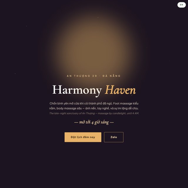 Harmony Haven Spa & Massage website by StudioMorphik